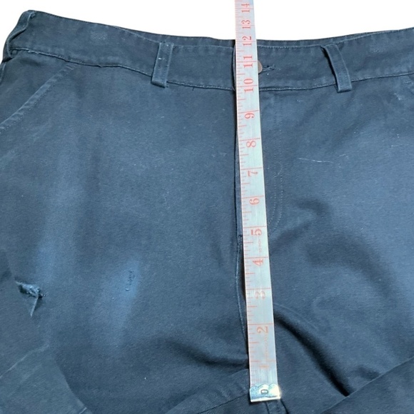 MAISON COTERIE 100% Cotton Black Cargo Denim Jeans Adjustable Hems Multi-Pocket - Picture 7 of 12